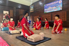 กิจกรรมป้องกันเหตุแผ่นดินไหวและการอพยพหากน้ำท่วม67-66